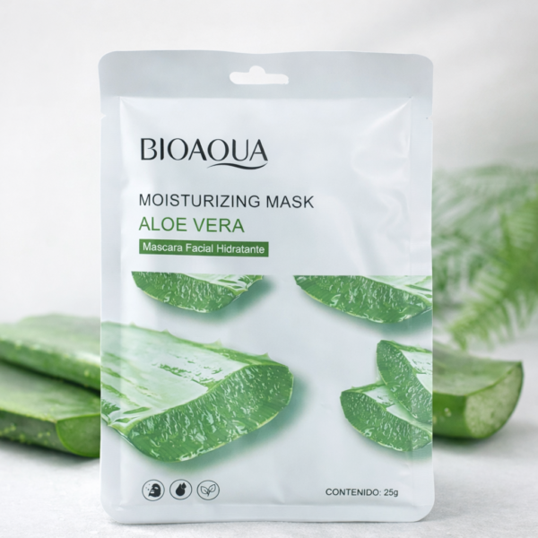 Mascarilla de velo facial Bioaqua - Aloe Vera